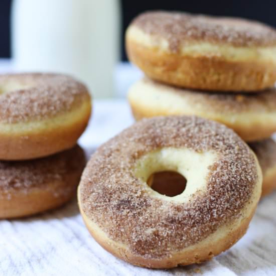 Baked Cinnamon Sugar Donuts