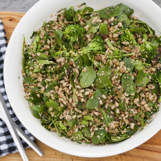 Barley and Brown Lentil Salad