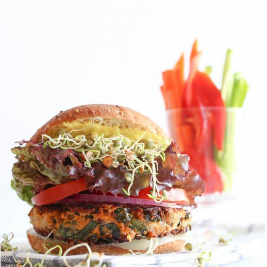 Sweet Potato Veggie Burger