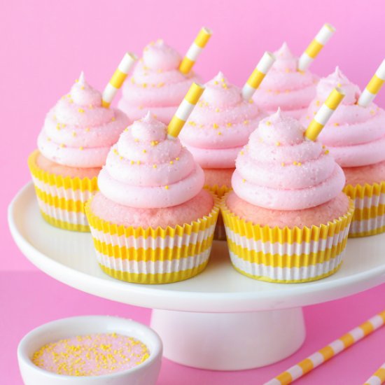 Pink Lemonade Cupcakes