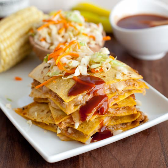 BBQ Pulled Pork Quesadillas