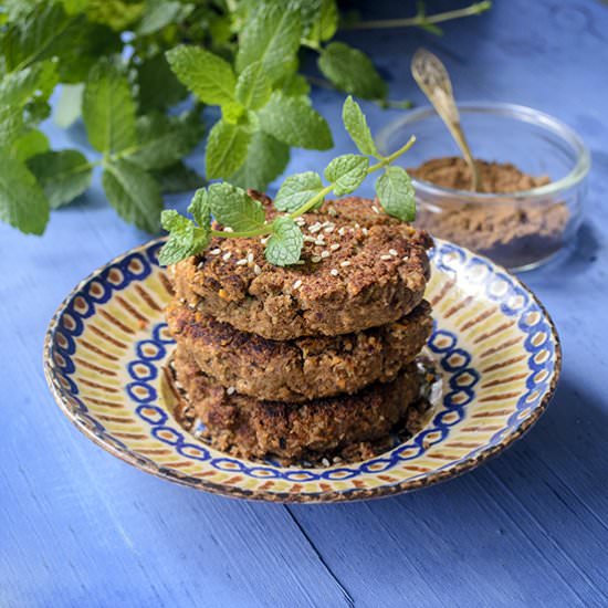 Garam masala chickpeas burgers