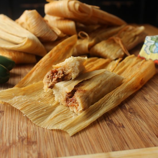 Authentic Homemade Pork Tamales