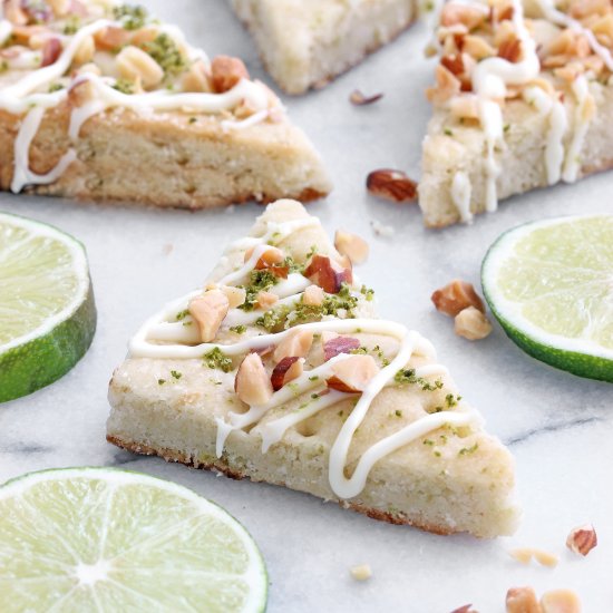 Lime Shortbread Cookies