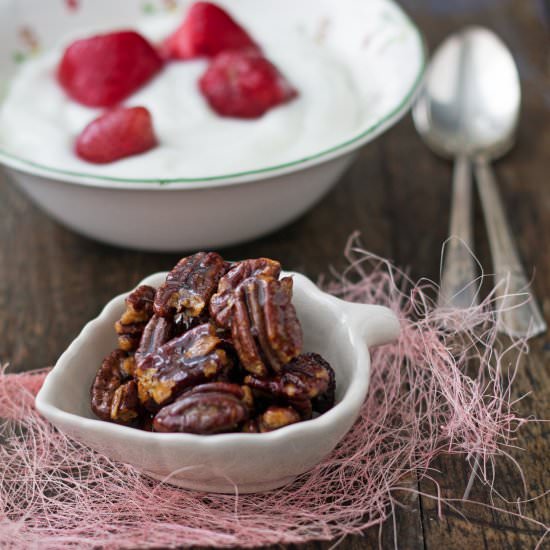 Roasted Honey Pecans