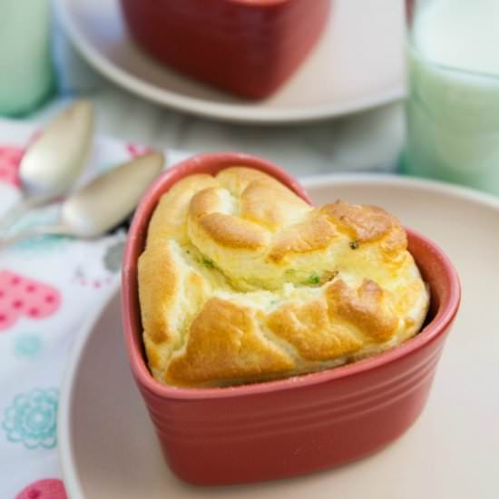 Bacon and Chive Souffle