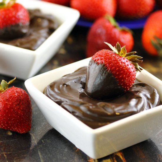 3 Ingredient Dark Chocolate Dip