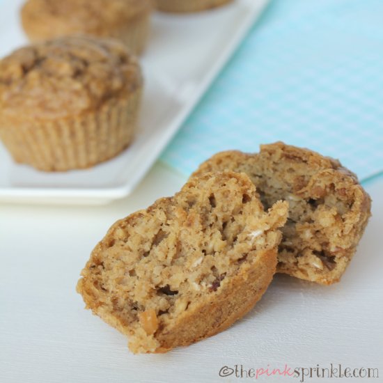 Peanut Butter and Banana Muffins