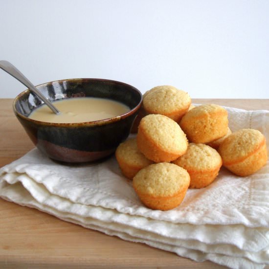 Financiers with Maple Cream