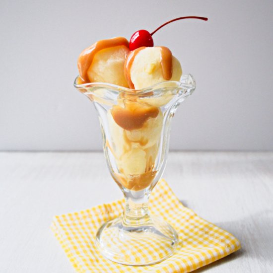 Pineapple Upside Down Cake Sorbet