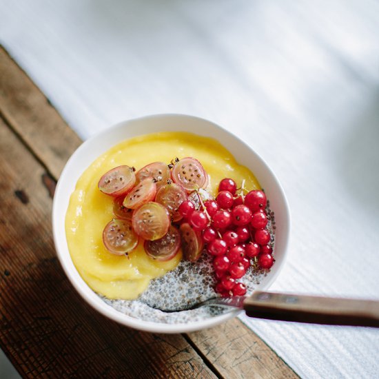 Chia Pudding with Mango Puree