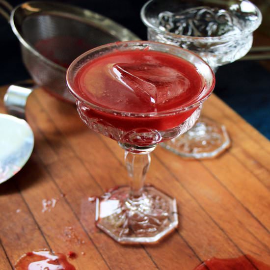 Coffee Infused Raspberry Daiquiri