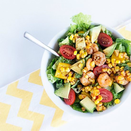 Sriracha Shrimp & Avocado Salad