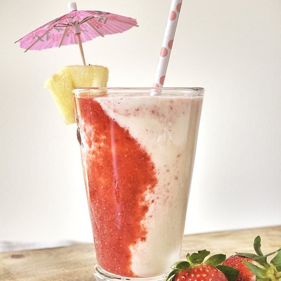 Vegan Strawberry Pina Colada