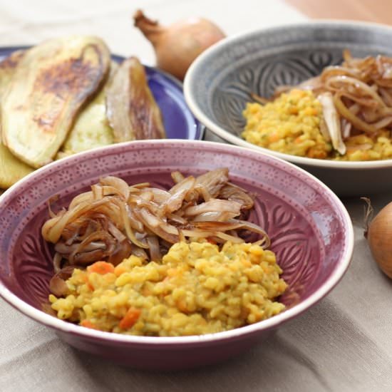 Lentils with Caramelized Onions