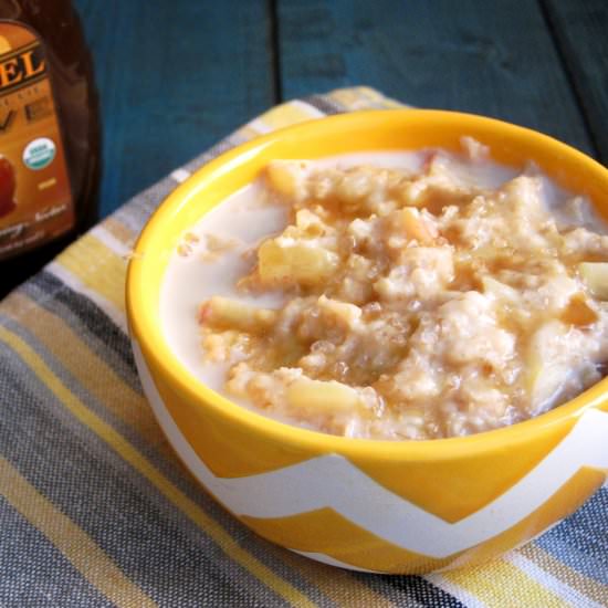 Salted Caramel Apple Oatmeal