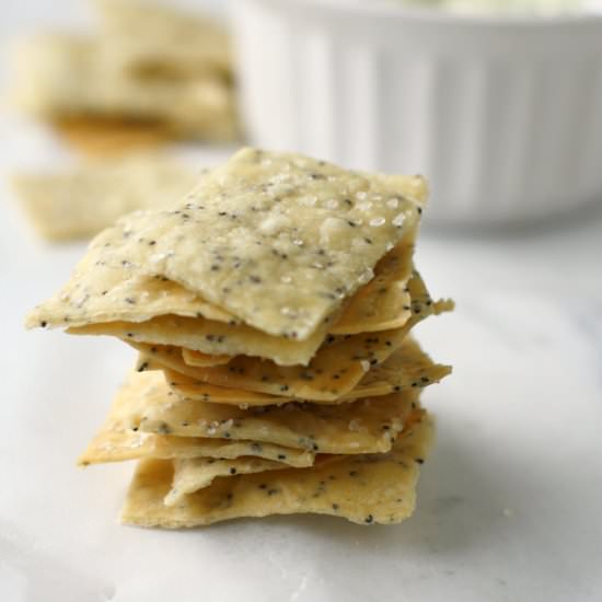 Gluten Free Poppy Seed Crackers