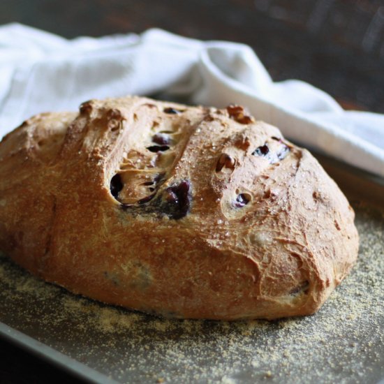 Cinnamon Blueberry Sourdough Bread