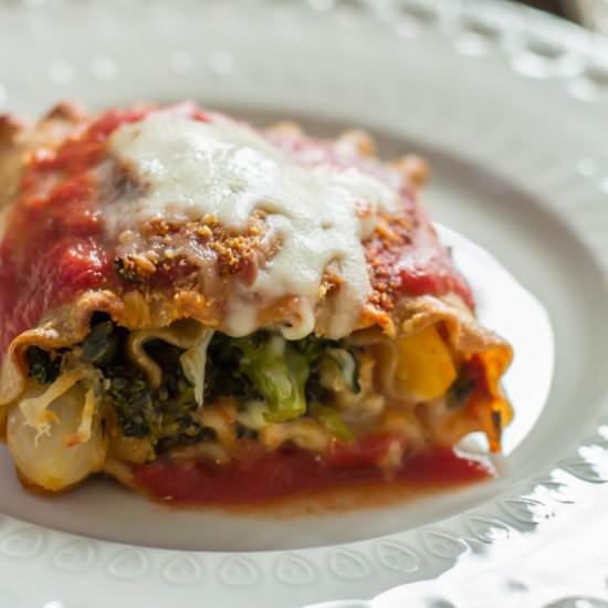 Vegetable Lasagna Roll Ups