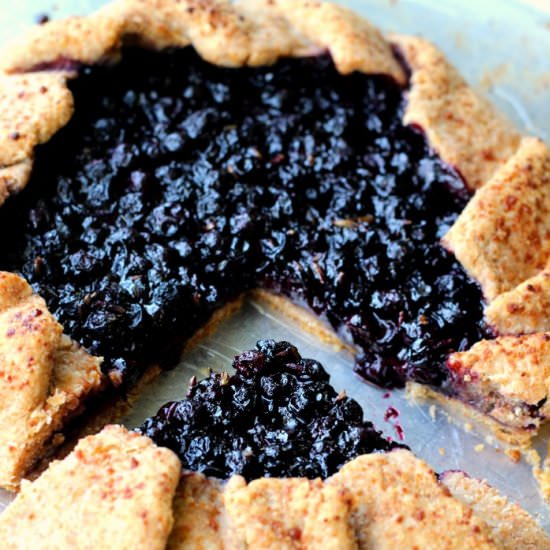 Rustic Blueberry Lavender Tart