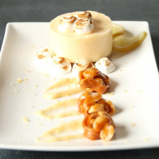 Lemon Meringue Pie with Peanuts