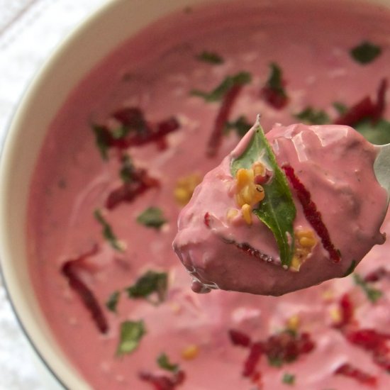 Beetroot Raita