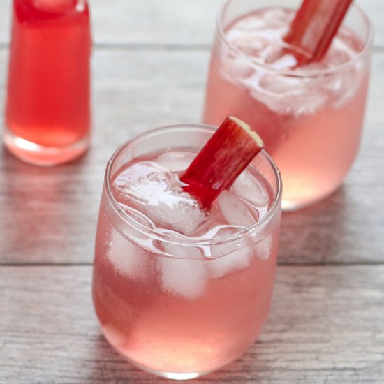 Rhubarb Sour Cocktails