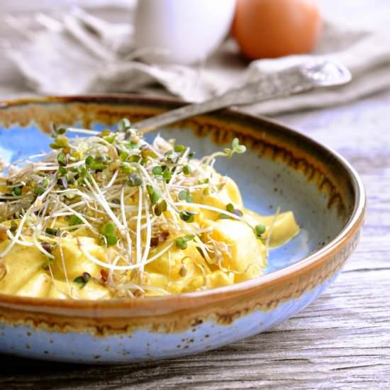 Egg Salad with Mustard Sprouts