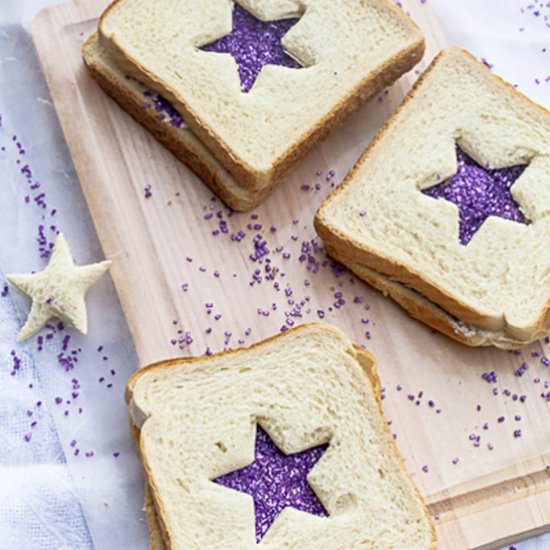 Sprinkles Fairy Bread Sandwiches