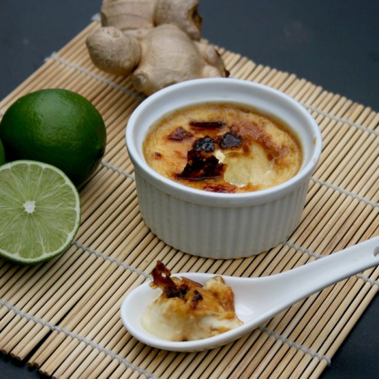 Coconut, Ginger & Lime Crème Brûlée