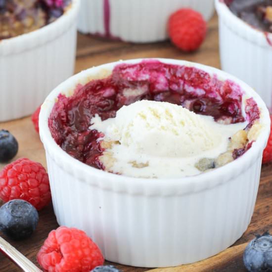 Blueberry Raspberry Crumbles