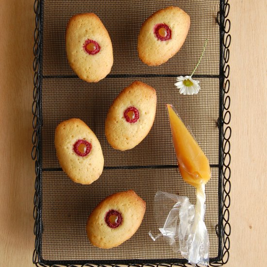 Madeleines with Lemon Curd