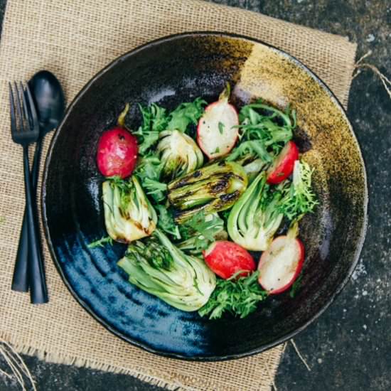 Grilled Bok Choy Salad