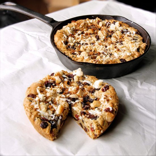 Gluten Free Oatmeal Skillet Cookie