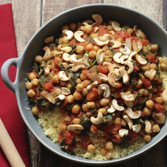 Chickpea and Spinach Couscous