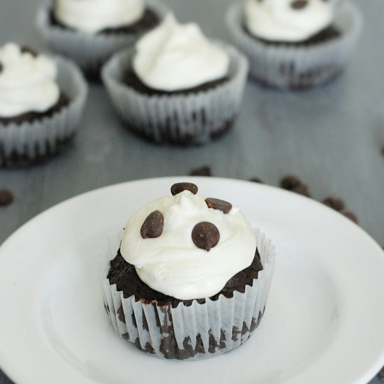 Flourless chocolate cupcakes