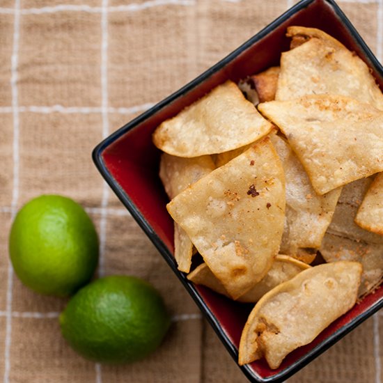 Homemade Lime Tortilla Chips