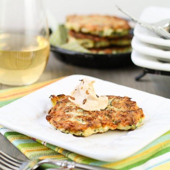 Zucchini Feta Fritters