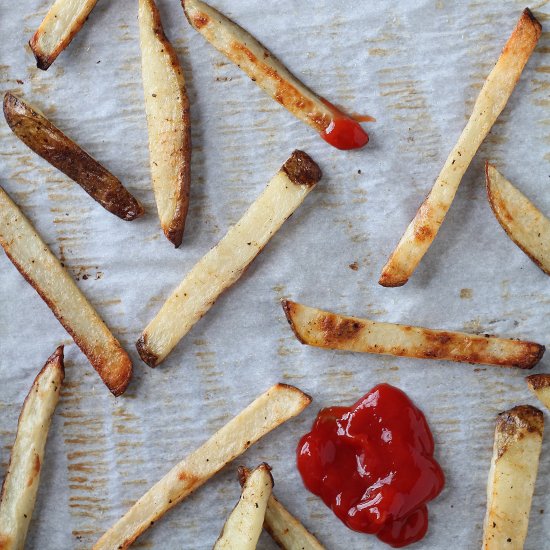 Oven Baked Steak Fries