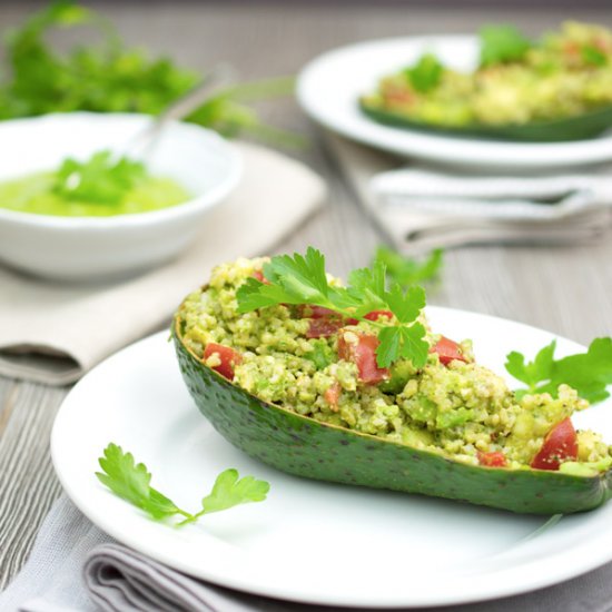 Bulgur and Avocado Cup Salad