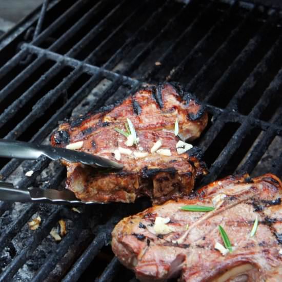 Grilled Lamb Shoulder Chops