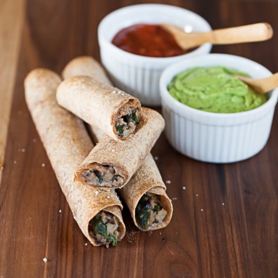 Turkey Spinach Taquitos