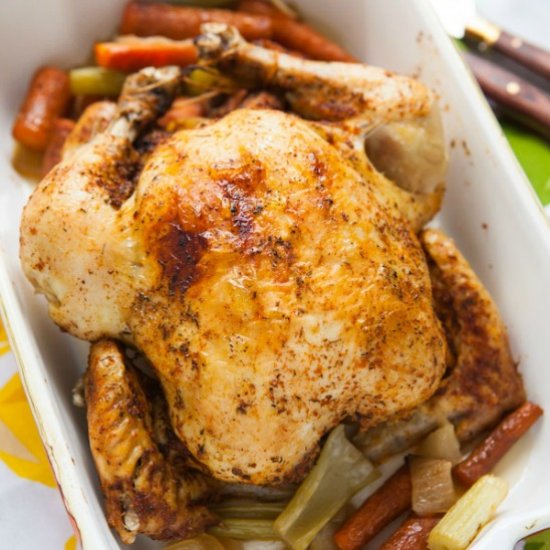 Whole Chicken in a Slow Cooker