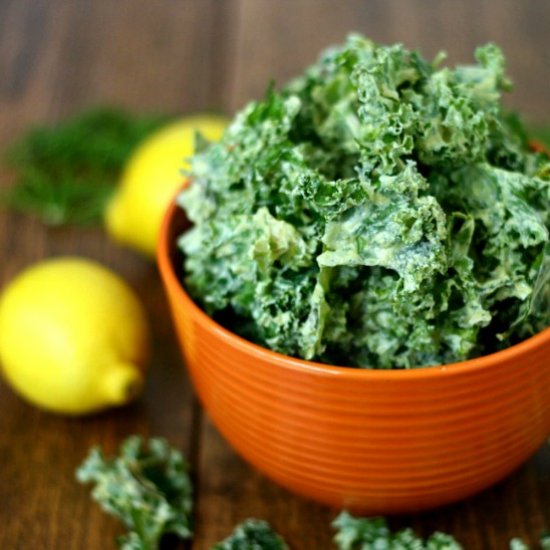 Lemon Dill Kale Chips