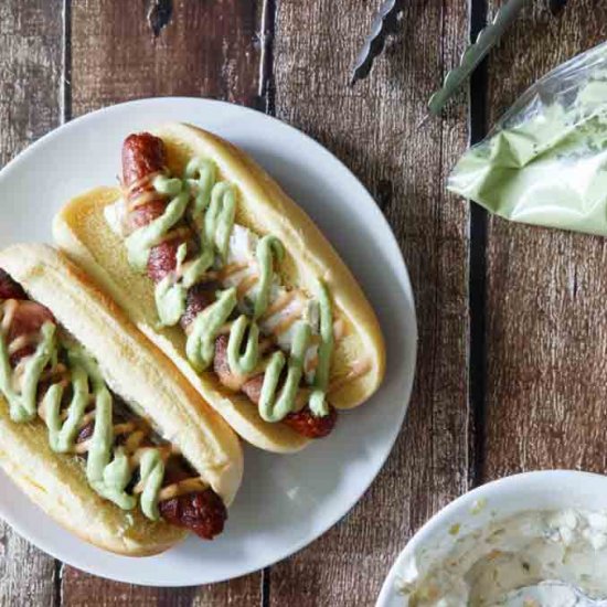 Bacon Jalapeno Popper Hot Dogs