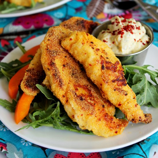 Cornmeal Crusted Chicken Tenders