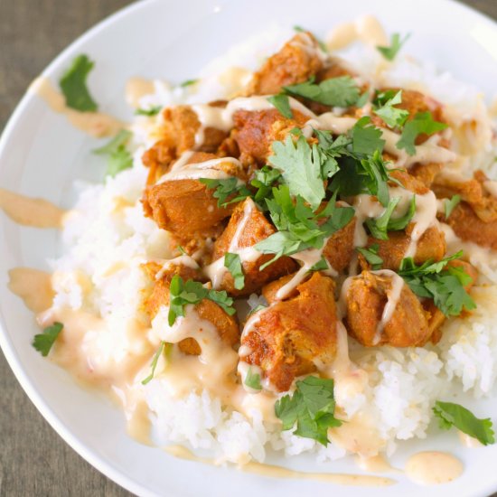 Crockpot Honey Sriracha Chicken