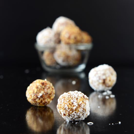 No-Bake Coconut Date Bites