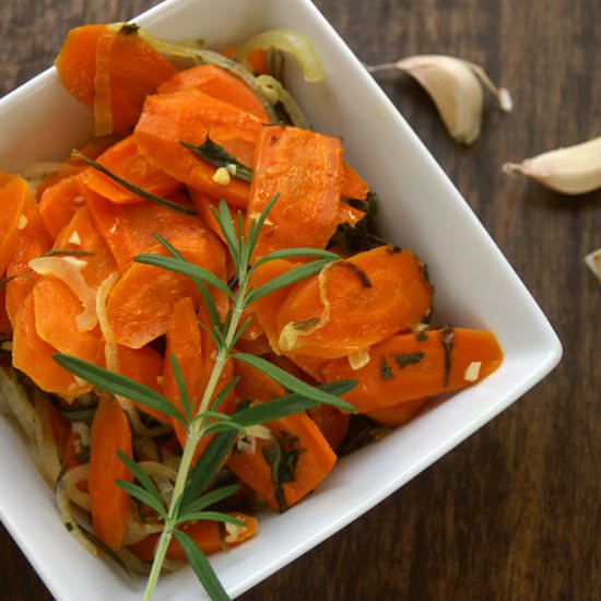 Rosemary & Garlic Roasted Carrots