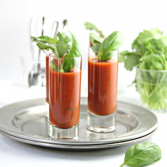 Chilled Tomato Soup Shots